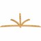 Ekena Millwork Davenport Rough Sawn Timber Gable Bracket, Western Red Cedar, 108"W x 54"H x 2"D x 4"F, 12/12 Pitch GBW108X54X0204DAV00RWR - alternate 5